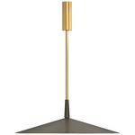 Tinto Rod Pendant - Satin Brass / Dark Bronze