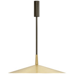 Tinto Rod Pendant - Dark Bronze / Satin Brass