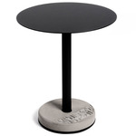 Donut Round Bistro Table - Black / Light Grey