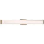 Citi Bathroom Vanity Light - Brushed Brass / White