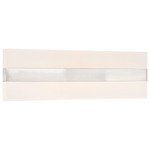 Netherton Bathroom Vanity Light - Brushed Steel / White