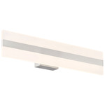 Netherton Bathroom Vanity Light - Brushed Steel / White