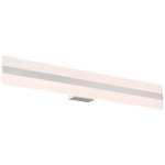 Netherton Bathroom Vanity Light - Brushed Steel / White