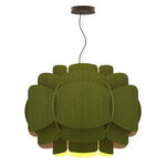Bella Pendant - Black / Green / Ash