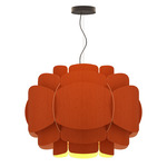Bella Pendant - Black / Terracotta / Ash