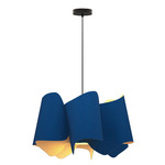 Camila Pendant - Black / Blue / Ash