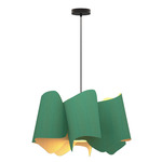 Camila Pendant - Black / Petrol / Ash