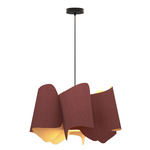 Camila Pendant - Black / Violet / Ash