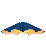 Delfina Large Pendant - Black / Blue / Ash