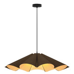 Delfina Large Pendant - Black / Ebony / Ash