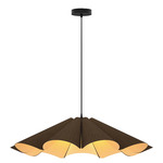 Delfina Large Pendant - Black / Ebony/ Ash