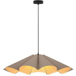 Delfina Large Pendant - Black / Grey Oak/ Ash