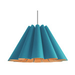 Lora Pendant - Black / Petrol / Ash