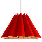 Lora Pendant - Black / Red/ Ash