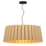 Renata Round Pendant - Black / Ash