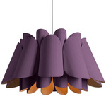 Federica Pendant - Black / Violet/Ash