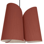 Julieta Pendant - Black / Terracotta / Ash