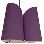 Julieta Pendant - Black / Violet / Ash