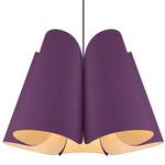 Julieta Pendant - Black / Violet/Ash