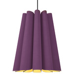 Olivia Pendant - Black / Violet/Ash