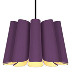 Renata Pendant - Black / Violet/Ash