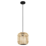 Bordesley Pendant - Black / Natural