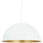 Rafaelino Pendant - White / White / Gold