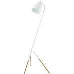 Westlinton Floor Lamp - White / White