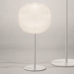 Gem Stem Table Lamp - White / White