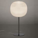 Gem Stem Table Lamp - Graphite / White