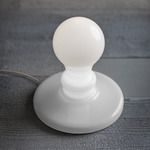 Light Bulb Table Lamp - White