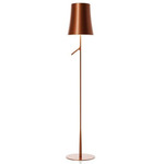 Birdie Lettura Halogen Floor Lamp - Copper