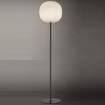 Gem Floor Lamp - Graphite / White