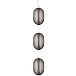 Plass Stacked Pendant - Chrome / Grey