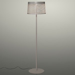 Twiggy Grid Lettura Outdoor Floor Lamp - Greige