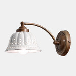 Anita I Wall Sconce - Antique Brass / White