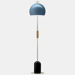 Bon Ton I Floor Lamp - Brass / Light Blue