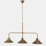 Cascina Linear Chandelier - Antique Brass