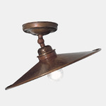 Cantina Ceiling Light Fixture - Antique Brass