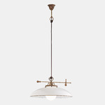 Country I Pendant - Brass / White