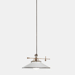 Country II Pendant - Brass / White