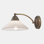 Country II Wall Sconce - Brass / White