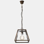 London II Pendant - Iron / Clear