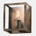 London Wall Sconce - Iron / Clear