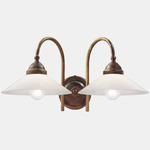 Tabia Double Wall Sconce - Brass