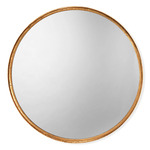 Refined Round Mirror - Gold Leaf