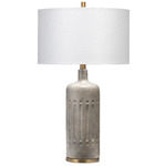 Annex Table Lamp - Grey Cement / White Linen