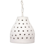 Porous Pendant - White Ceramic