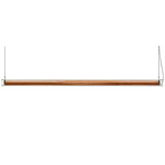 Estela Linear Pendant - Matte Black / Natural Cherry Wood