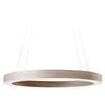 Oh! Line Pendant - Matte Black / Grey Wood